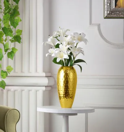 PetalPerfect Metal Vases